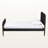 Vance Black Finish Twin Size Bobbin platform Bed, 41.61'' H X 41.57'' W X 79.37'' L-1963041145-1963041144
