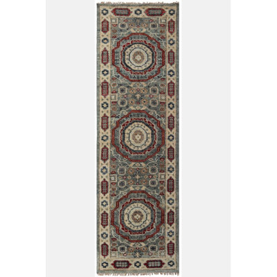One-of-a-Kind Runner 2'7" X 8'1" New Age Runner Area Rug Green