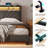 Karo Upholstered Metal Wingback Storage Bed with Headboard, Charging Station and LED Lights-753594849-788990414