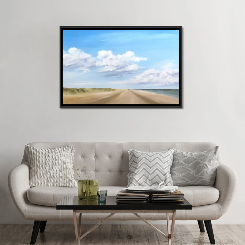 « marching iv », reproduction sur toile, H 18 po x l 26 po x P 1,5 po, Toile avec cadre flottant noir, Pas de tapis