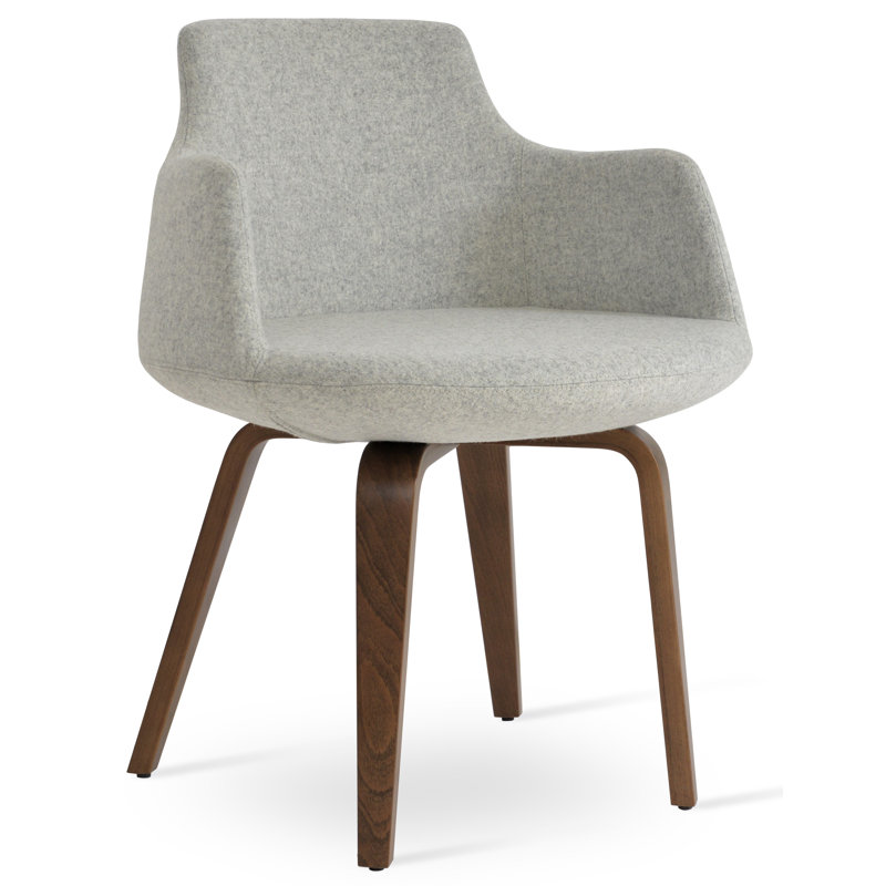 Fauteuil Dervish, Wengé, Bleu ciel