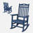 Outdoor Rocking Chair, All Weather HIPS Patio Rocker Chair Oversized Rocking Chair-1060395712