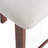 Stylish Round Stools with  Upholstered Seat & Black Metal Frame-376628153