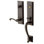 Stonegate Handleset with Single Cylinder Deadbolt and Door Lever and Rosette
