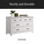 Commode blanche 51 po