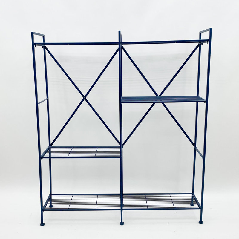 Ando Metal Plant Stand, Blue