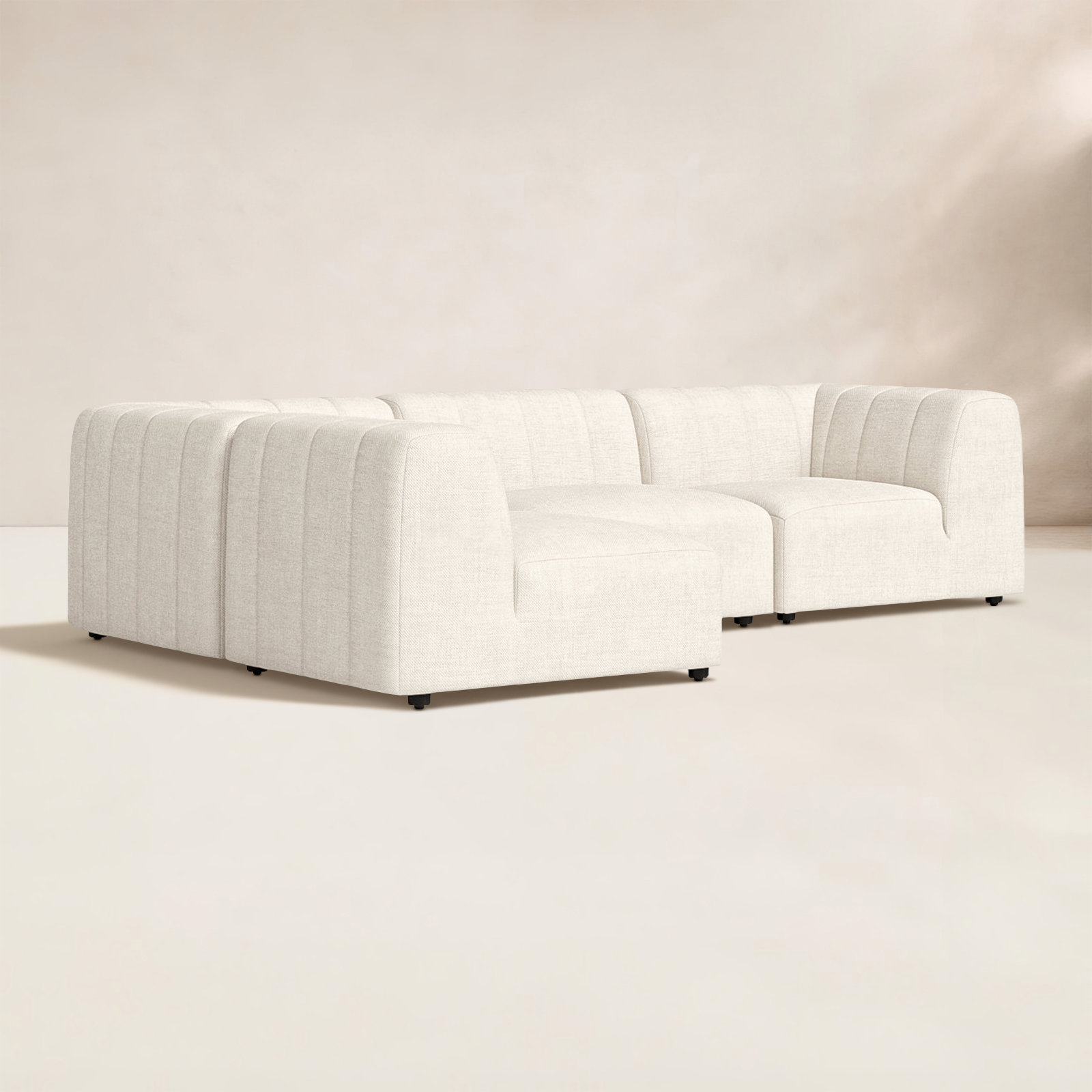Nedra 121" Patio Sectional, Faye Sand