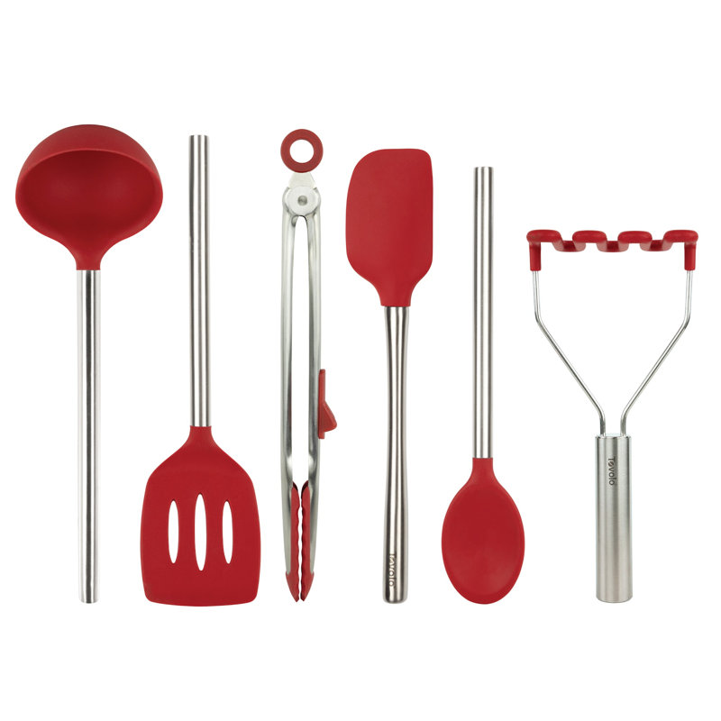 Ensemble d'ustensiles en silicone S / 6 Cayenne