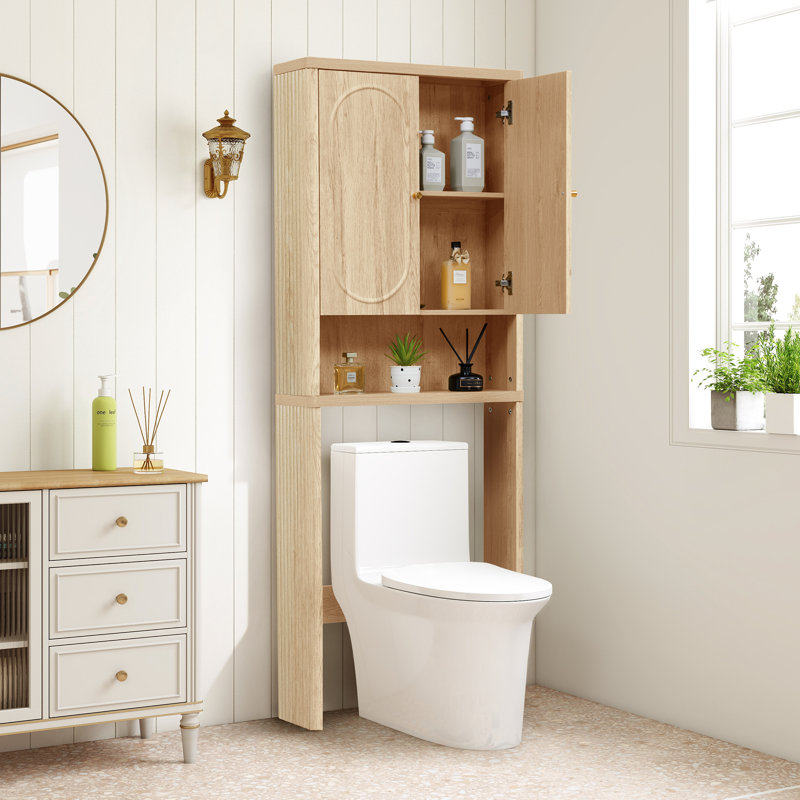 Freestanding Over The Toilet Storage, Natural