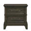 2 tiroirs gris W Table de chevet