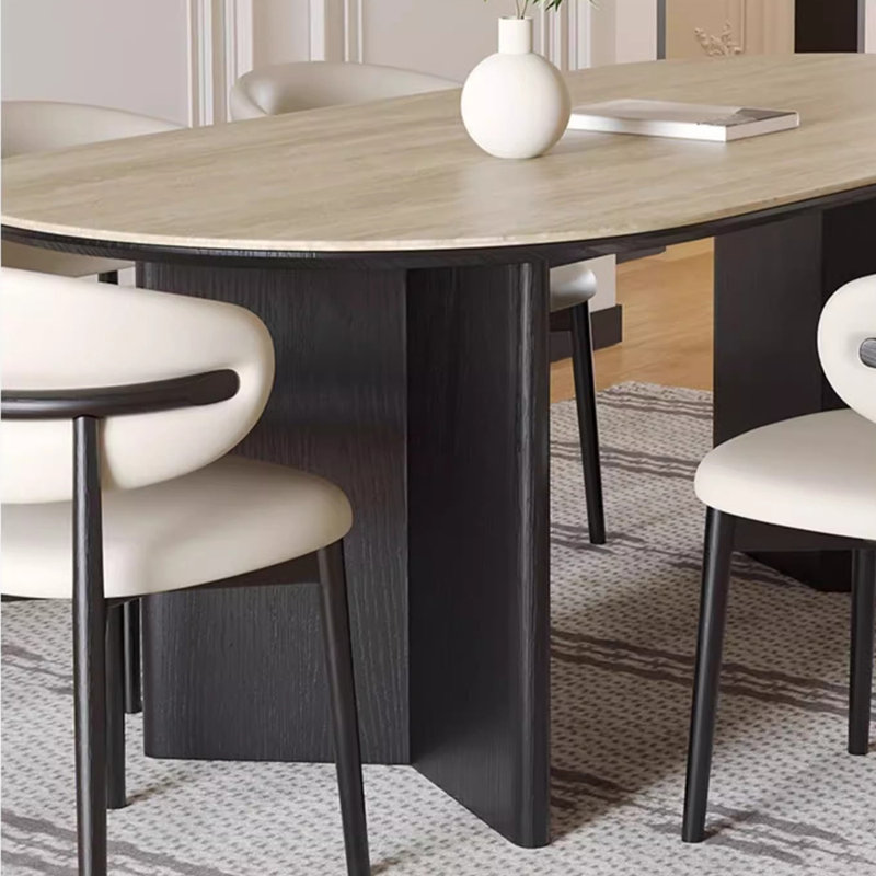 French style home oval dining table sets