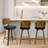 26" Mid-Century Modern Swivel Faux Leather Upholstered Wood Counter & Bar Stool-830138022-819236525