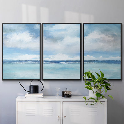 Nuage des Caraïbes, reproduction sur toile 3 pièces