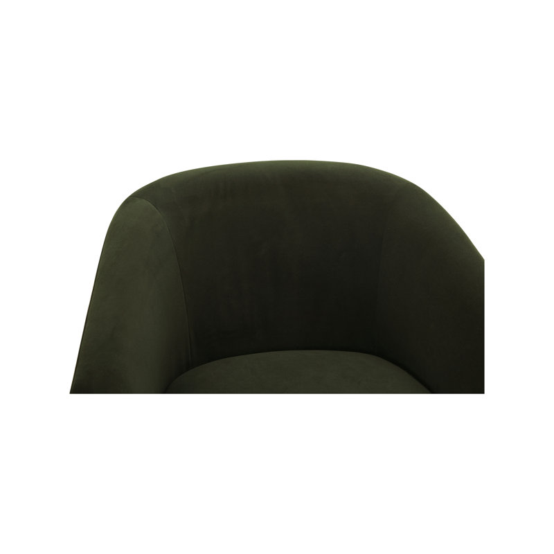 OSCY SWIVEL CHAIR VEGAN SHEARLING WHITE, Dark Green