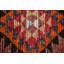 Tapis de couloir turc distinctif au design rétro traditionnel parfait pour les couloirs ou les espaces de vie brun / rose