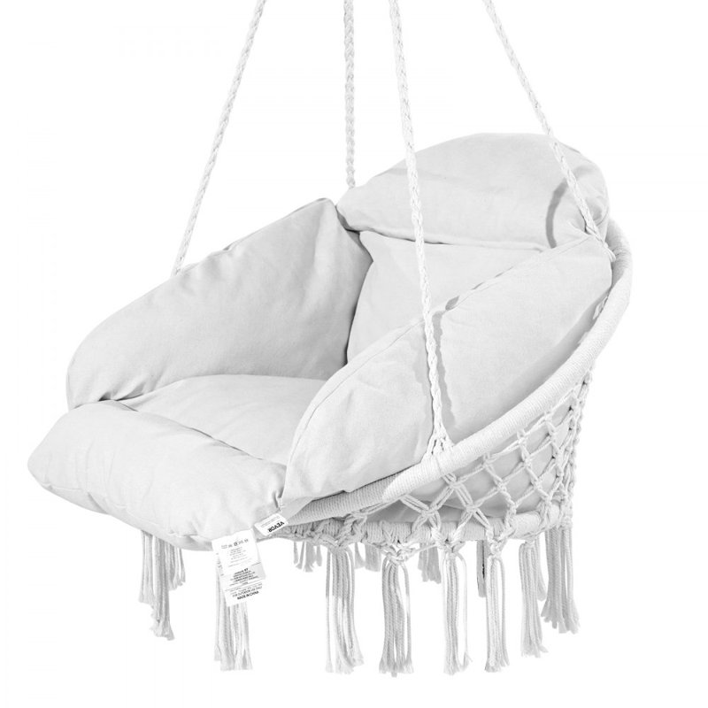 Chaise hamac avec coussin Macramé