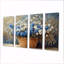 Ensemble de fleurs bleues et blanches-291167352