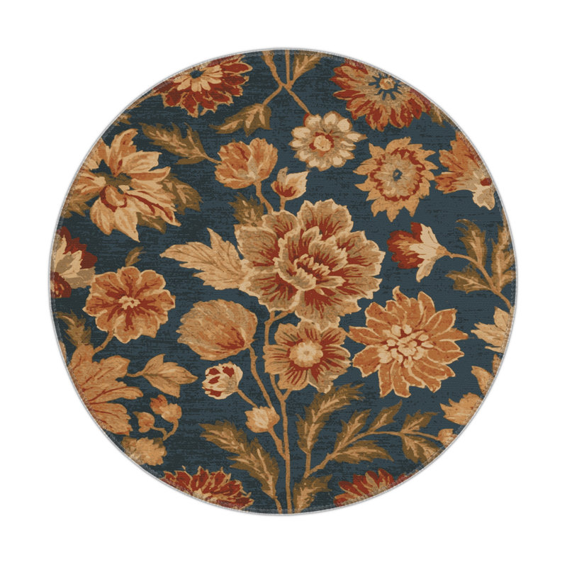 Tapis noir d'intérieur et d'extérieur Botanical