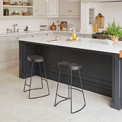 Alvada Counter Stool with Metal Frame