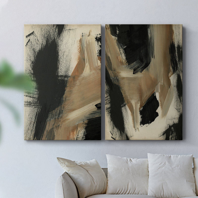 Toile tendue Baked Paintstrokes I-Premium - prête à être accrochée