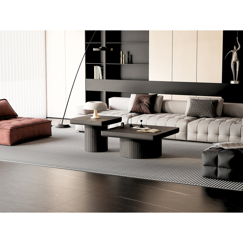 Ensemble de tables basses Modern Modern, Noir