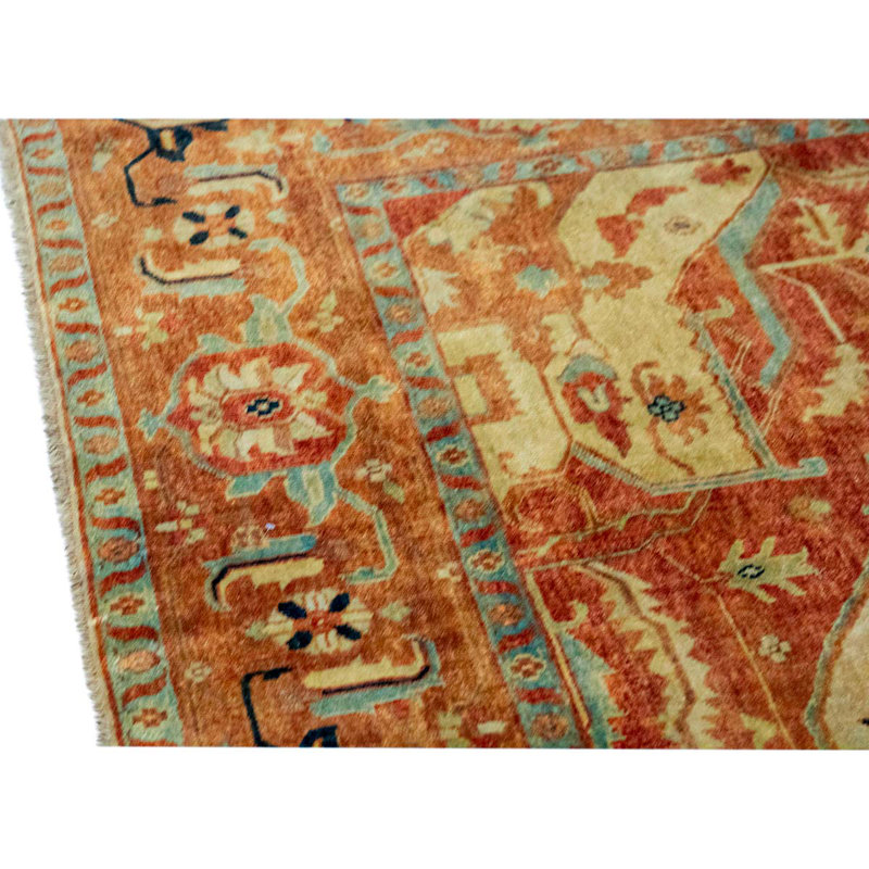 Heriz Wool Oriental Area Rug