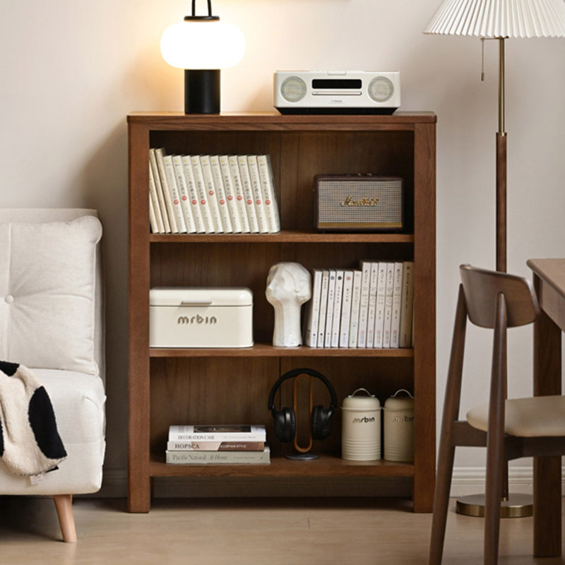 Pure solid wood home small bookcase