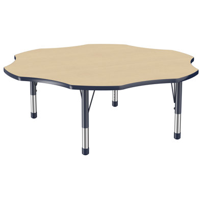 Table d'activités 60 "x 60" à moulures en T avec pieds réglables