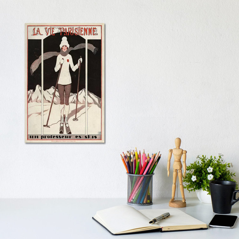 1924 La Vie Parisienne Magazine Cover by Georges Leonnec - Wrapped Canvas Gallery-Wrapped Canvas Giclée