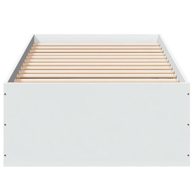Vidaxl Bed FrameEngineered Wood, 100 x 200cm, White