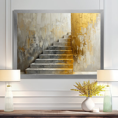 Jacorius Urban Silence Stairs To Heaven I - Futuristic Architecture Wall Art for Living Room