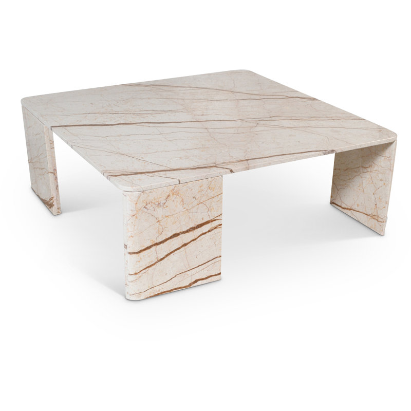 Table basse Livorno, Marbre beige