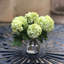 Silk hydrangeas arrangement in vase