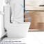 Smart Toilet Seat With Functions - Adjustable Temp, , Automatic Lid, White Heated Bidet Side Knob Controlled, Detachable Nozzle