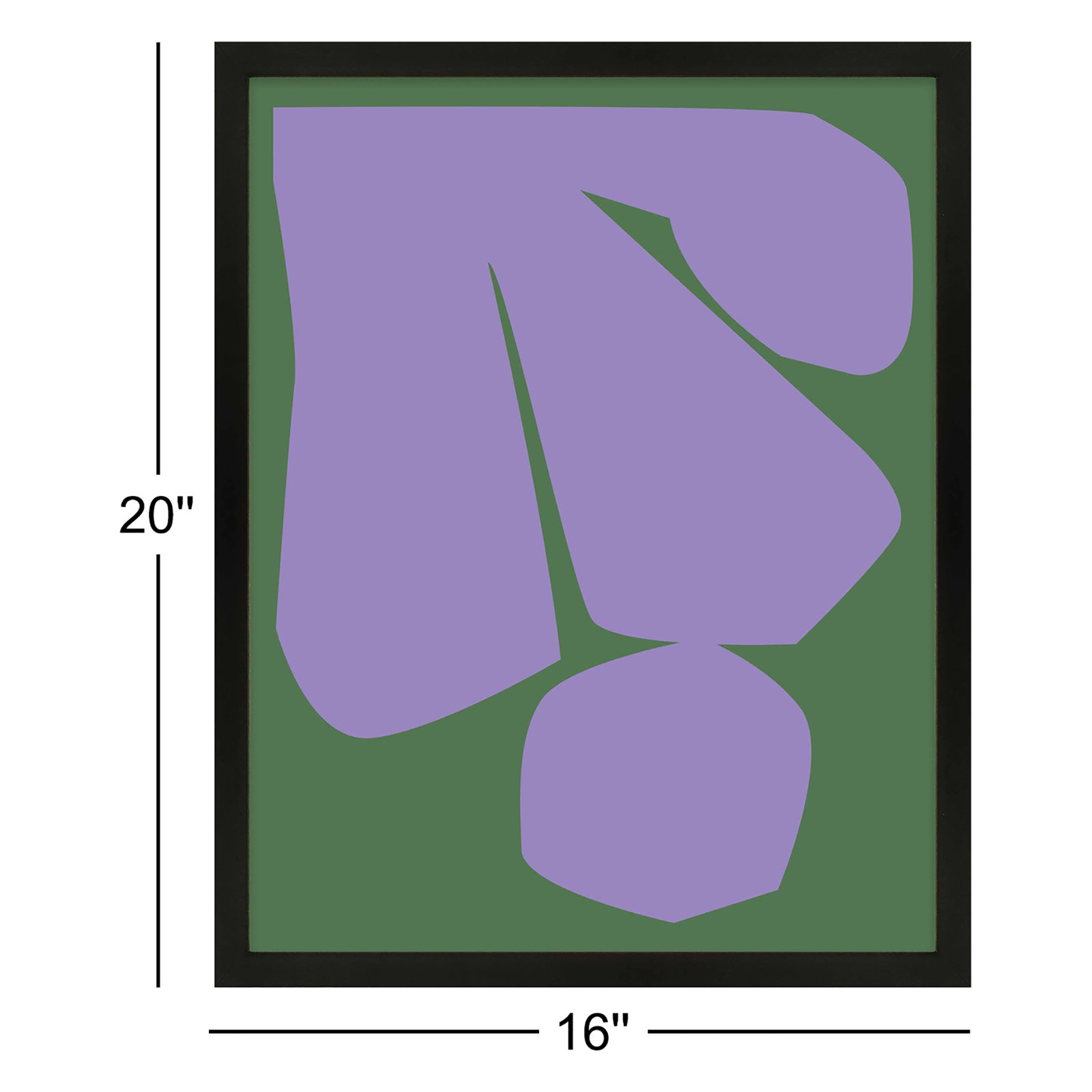 Barr "Element 2" Print by Michael Kempen, Black, 20" H x 16" W x 1.25" D
