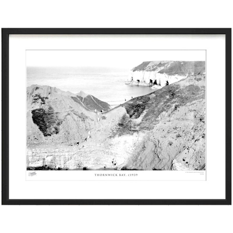 Thornwick Bay, C1939 by Francis Frith - Single Picture Frame Print, 28cm H x 36cm W x 2.3cm D