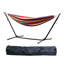 Hamac de luxe pour 2 personnes avec support en acier robuste 450 lb avec étui de transport - pour le jardin extérieur