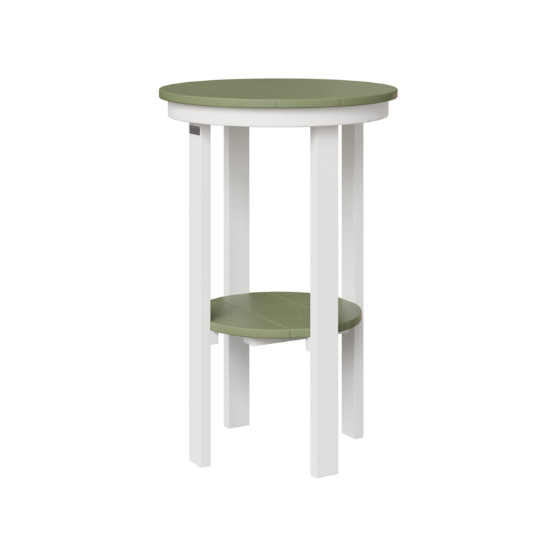 Bout rond du jardin de Berlin, H 32 po x l 21,5 po x P 21,5 po, Sauge/blanc