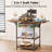 46.5" x 19.7" Foldable Craft Table with Wheels