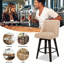 Tabourets de bar et de comptoir Loriell avec structure en bois massif-1010717045-1010717044-1010717036