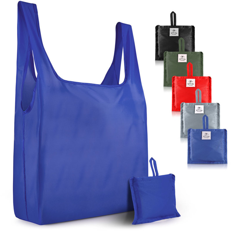 Ensemble de 5 sacs en polypropylène réutilisables Zulay Kitchen, Noir / vert / gris / rouge / bleu sarcelle