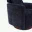 Fauteuil demi-tonneau pivotant en chenille-813798792