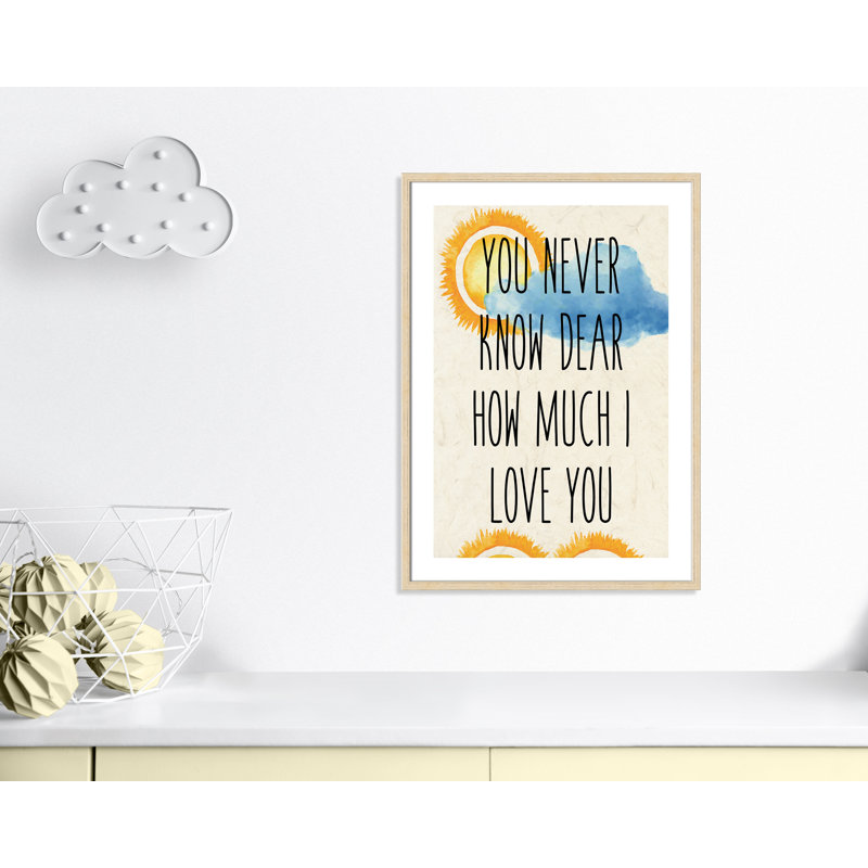 Impression sur papier Sunshine C, H 34,5 po x l 24,5 po x P 1,18 po, Encadré de boîte beige