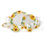 Sunflower 16-Piece Lightweight Chip-Resistant Bone China Dinnerware Set, Service for 4