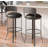 Swivel Upholstered Faux Leather Counter Stool-72990298