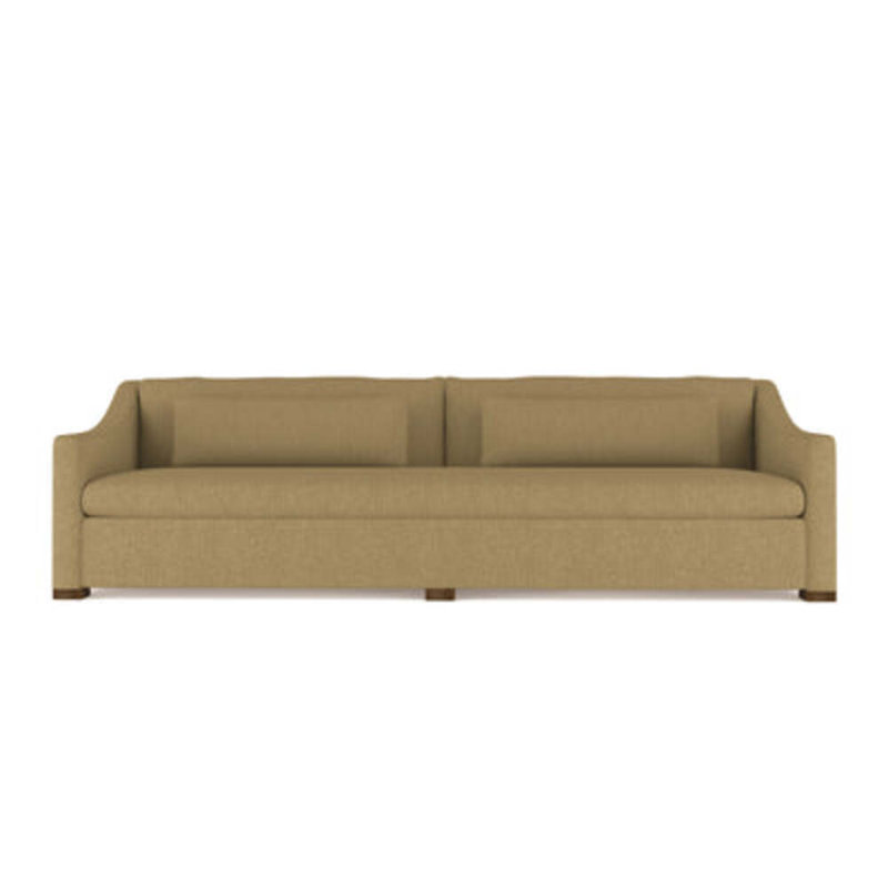 Canapé Crosby, H 32,5 po x l 120 po x P 43 po, Ébène, Tapis massepain en lin à tissage carré