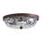 2-Lamp Clear Stone patterned Glass Adjustable Copper Brown Ceiling Light