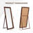 Brown Standing Mirror Full Length 70X30 Inch  Wood Frame Full-Length Mirror With Stand,  For Living Room, Bedroom, Cloakroom , Entryway-452983771-452983768