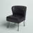 Euclid Faux Leather Chair With Metal Base-1978972592