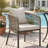 Granborough Outdoor 4 Person Square Patio  Dining Set With Cushioned PE Rattan Chairs-441864679